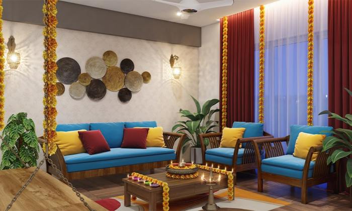 Get Festive Ready With These Living Room Diwali Decor Ideas