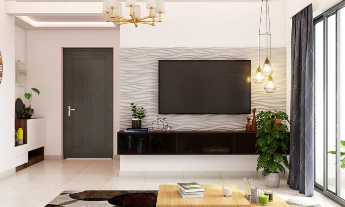 Panel tv room living designs modern minimalistic